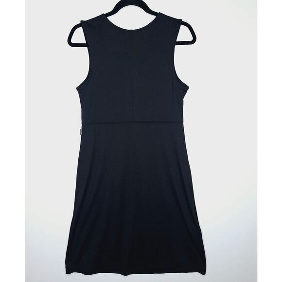 Eddie Bauer Black Knot Front Sleeveless Dress Small Julia Outdoor Golf Travel - Picture 8 of 8